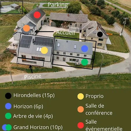 La Ferme D'auwez - Arbre De Vie - 4 Pers Avec Sauna Et Piscine Partages Hébergement de vacances *
